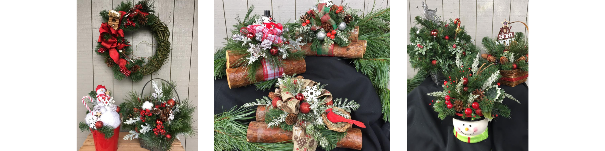christmas evergreens & wreaths